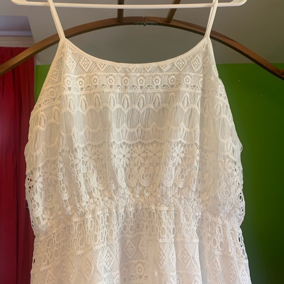 White woven tank dress - Picture 3 of 7
